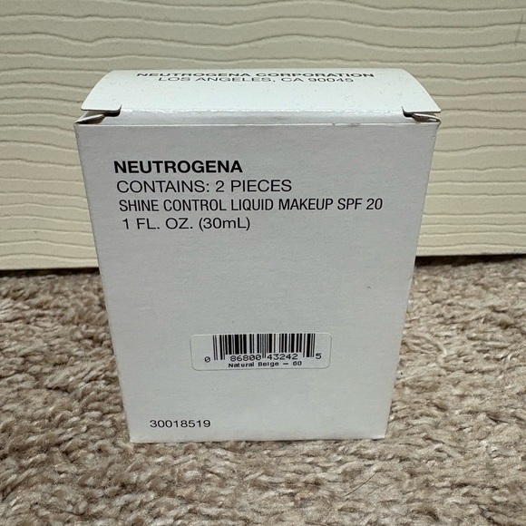 Neutrogena Shine Control Liquid Makeup SPF 20 Natural Beige 60 1 Oz 2 pack NEW - Picture 3 of 9